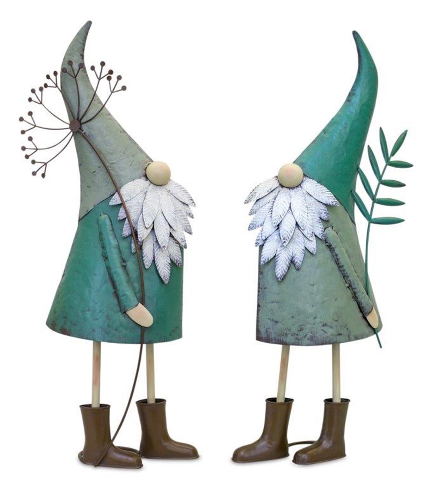 Gnome (Set Of 2) 27.25"H, 27.5"H Iron