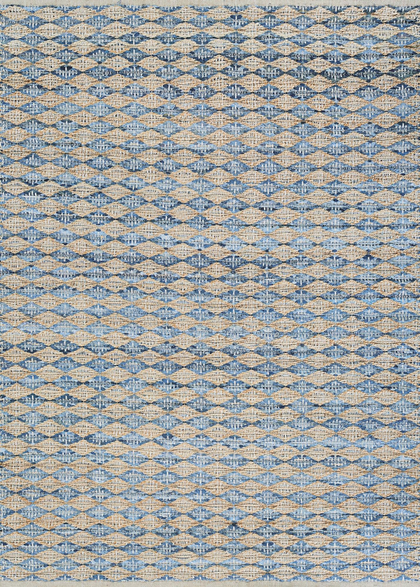 Couristan Nature's Elements Nautical Ripples Wheat-Denim Rug 7'10" x 10'10"