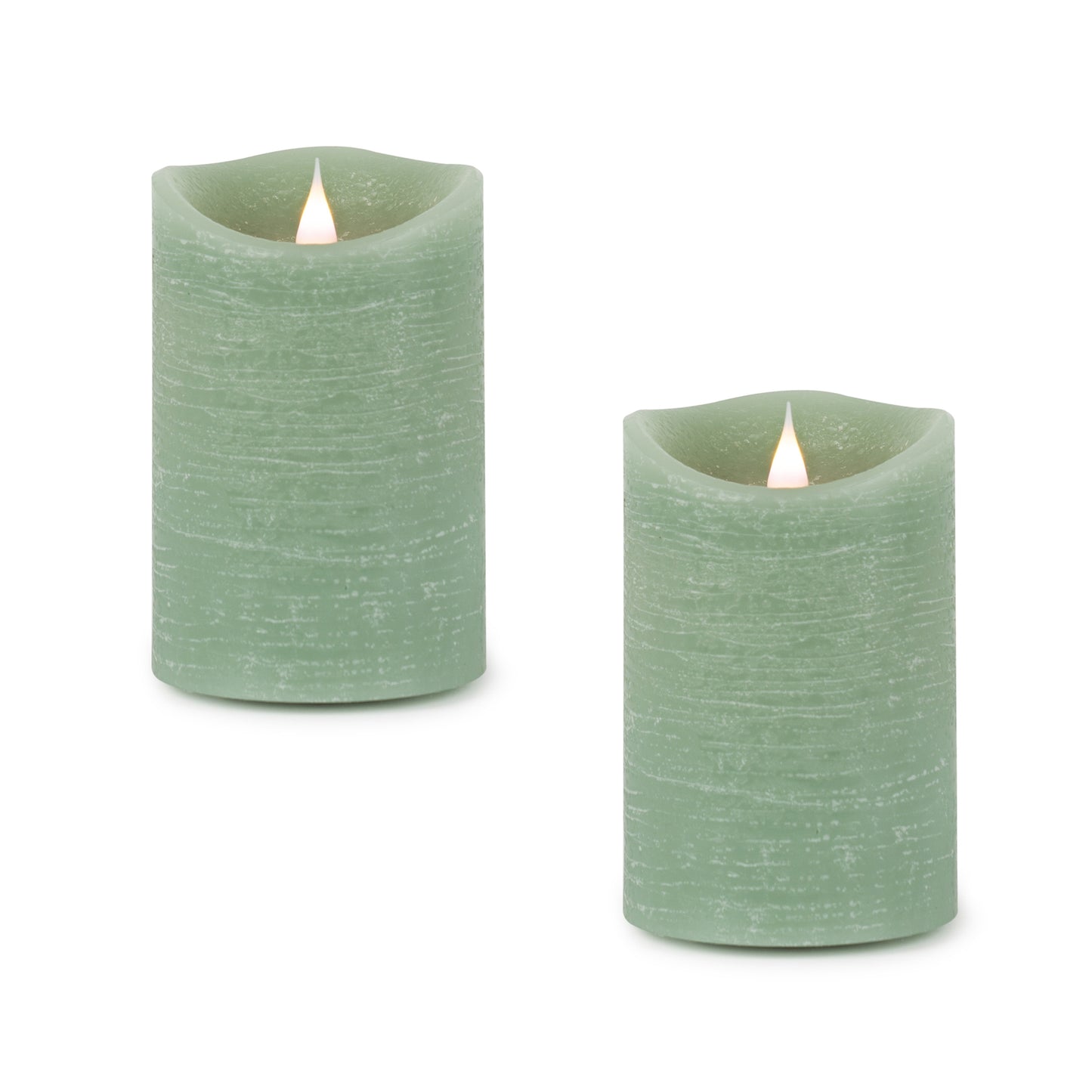 Simplux Led Designer Candle w/ Remote (Set Of 2) 4/8h Timer 5.5" Wax/Plastic