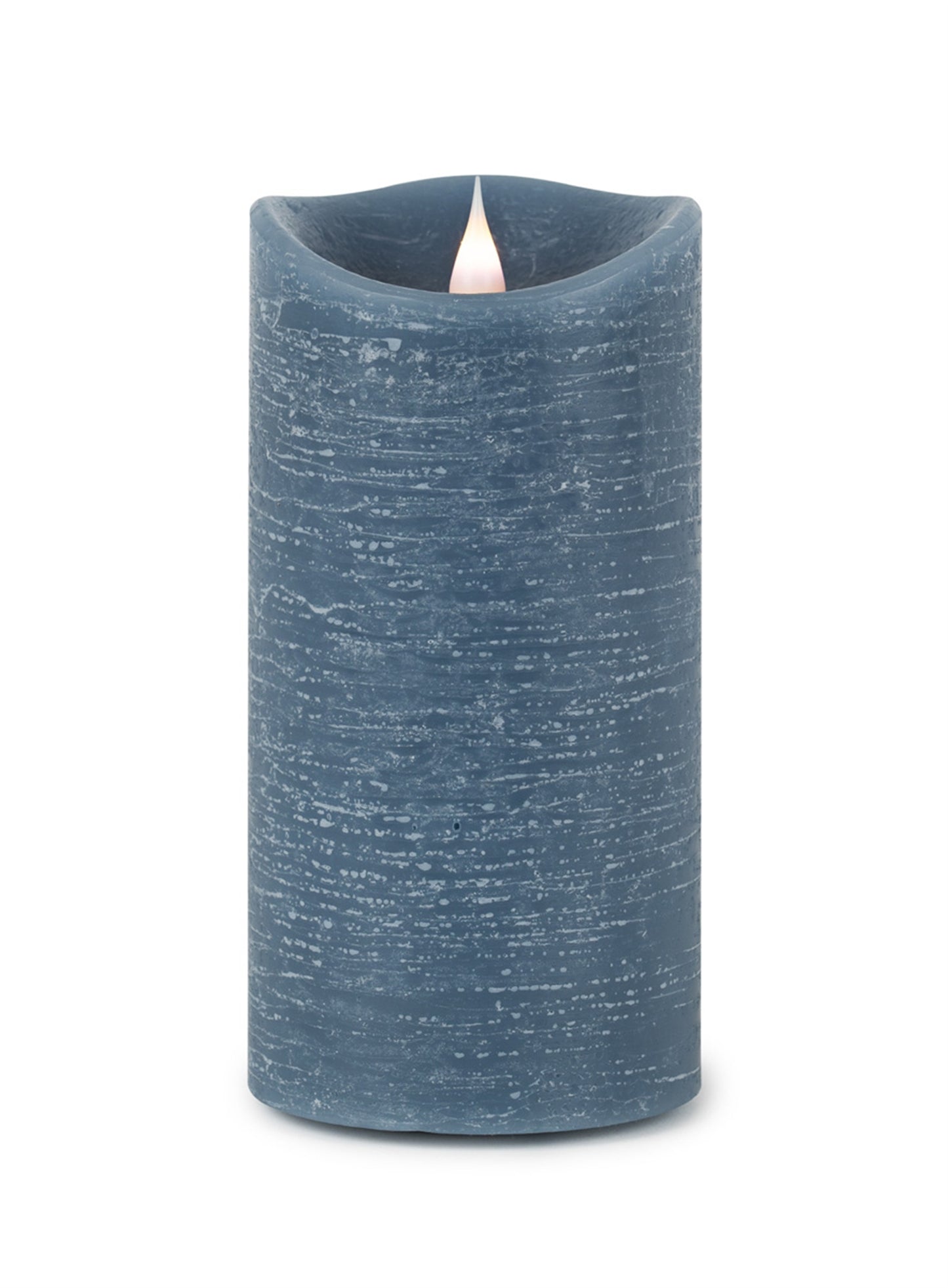 Simplux Led Designer Candle w/ Remote 4/8h Timer 3.5"D, 7.75"H Wax/Plastic, Blue