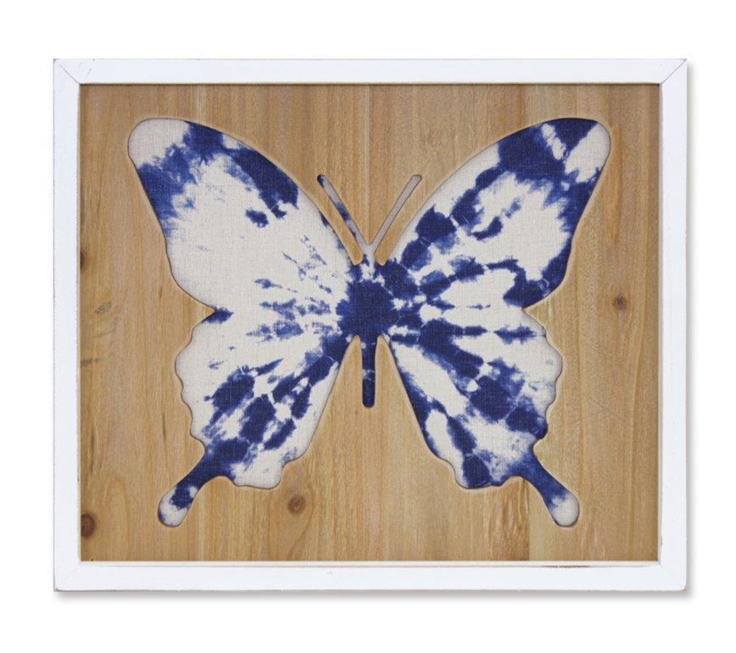 Butterfly Plaque 16.25"L x 14"H Wood/Mdf