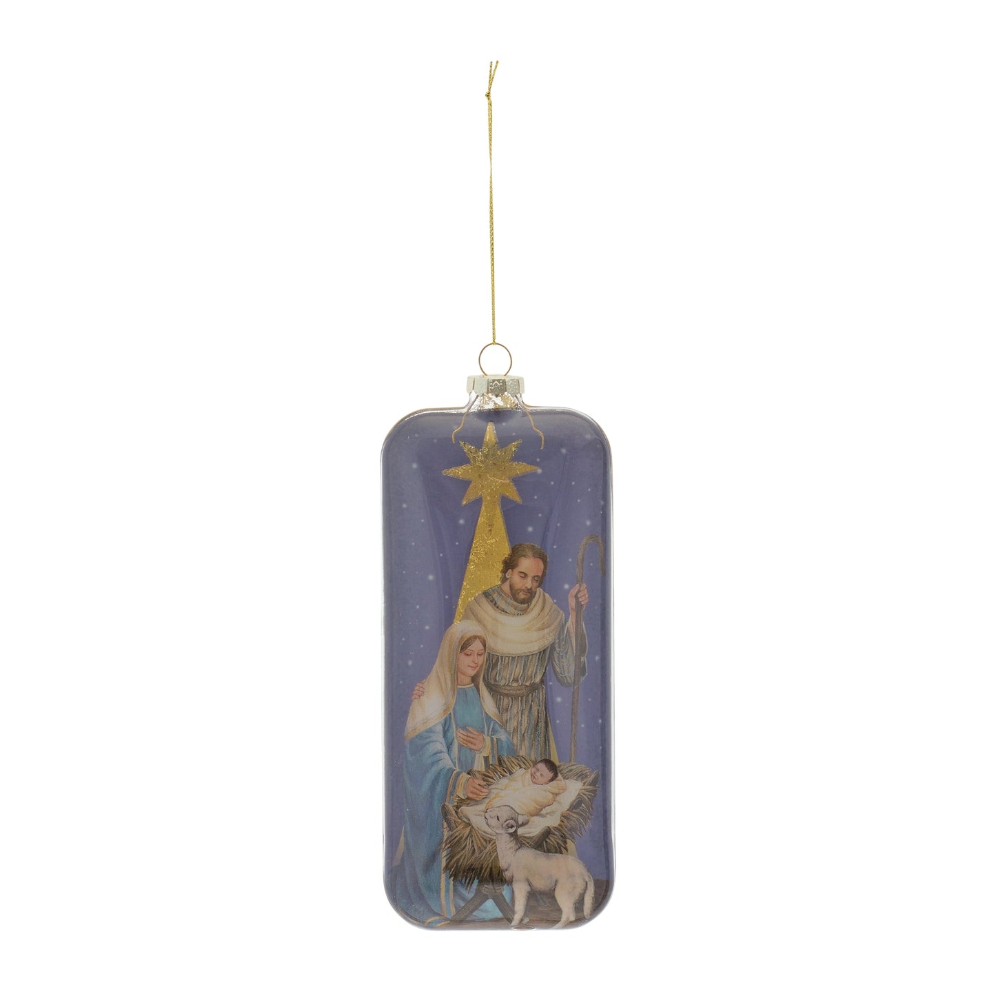 Nativity Ornament (Set Of 6) 8"H Glass