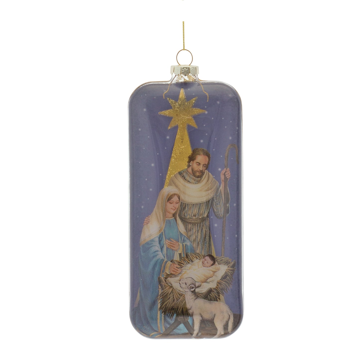 Nativity Ornament (Set Of 6) 8"H Glass