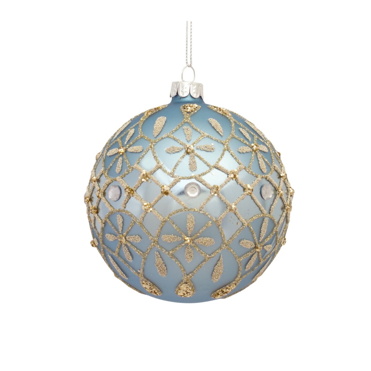 Ornament (Set Of 6) 4.25"H, 4.75"H, 6.5"H Glass