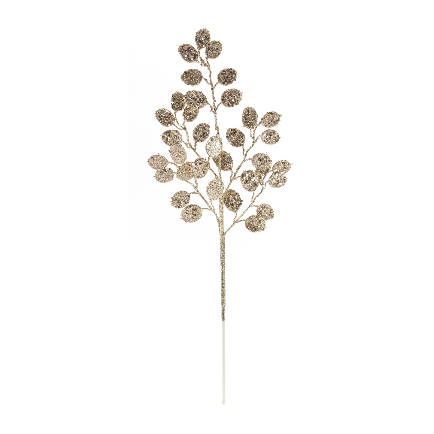 Silver Dollar Spray (Set Of 6) 23.25"H Polyester, Gold, Silver