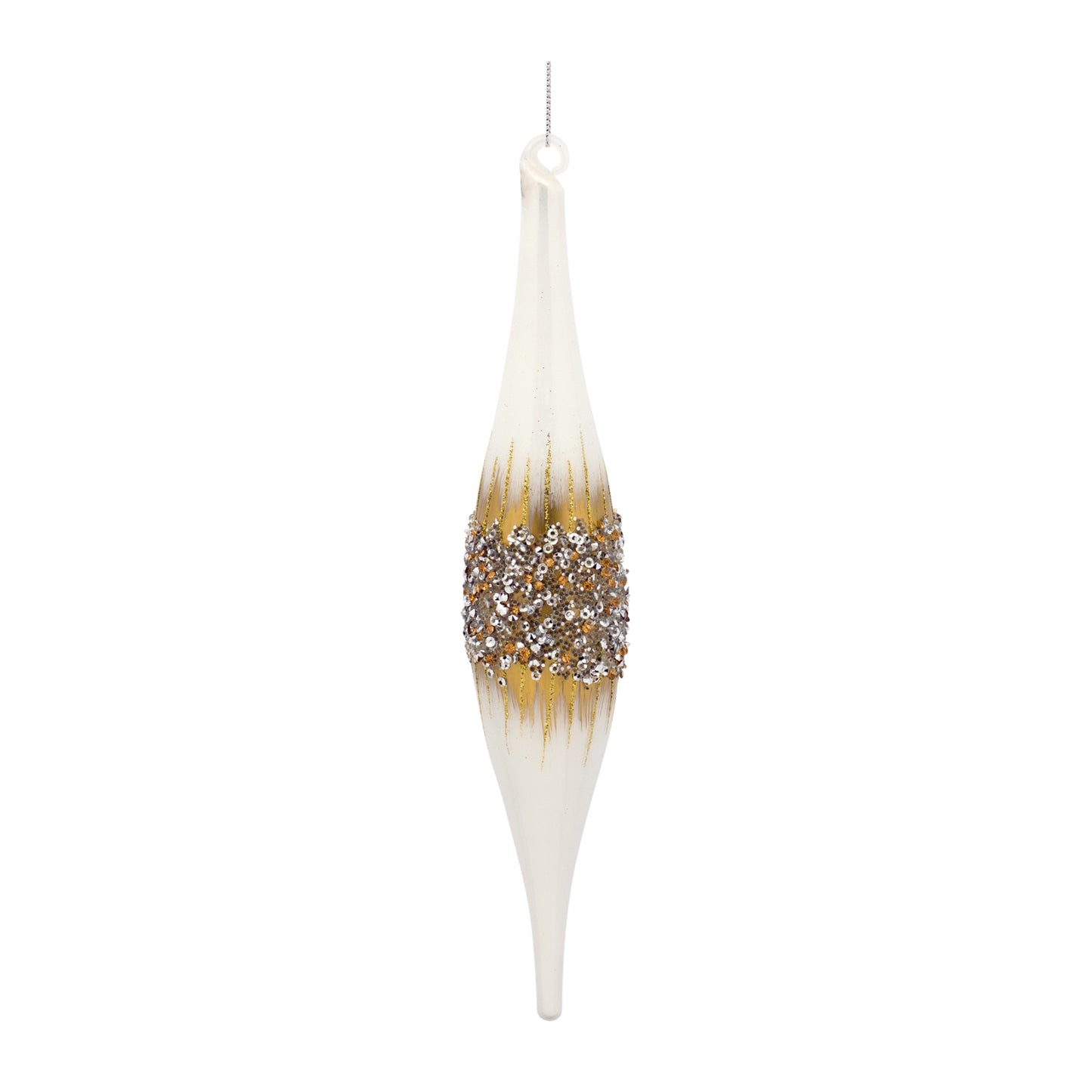 Drop Ornament (Set Of 12) 8.75"H, 10.75"H Glass