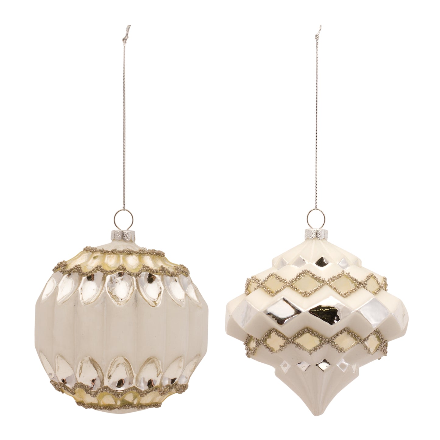Ornament (Set Of 6) 4.5"H, 4.5"H Glass