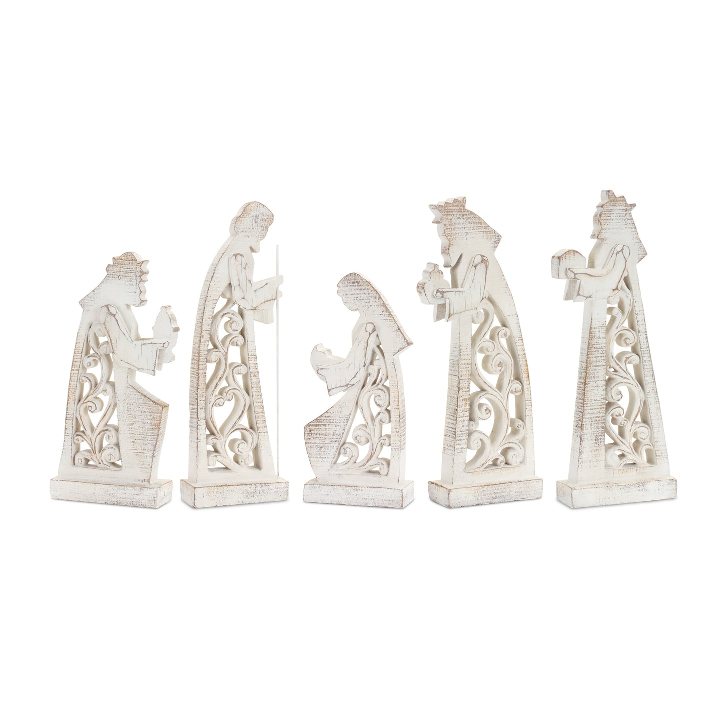 Nativity (Set Of 5) 21.5"H, 21.75"H, 21.75"H, 24.5"H, 24.75"H Resin
