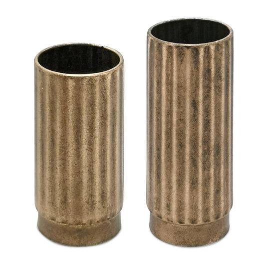 Vase (Set Of 2) 9.25"H, 11"H Iron