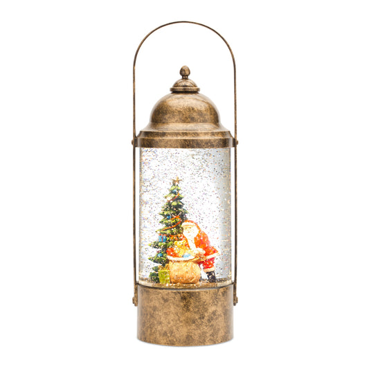 Snow Globe W/Santa 12"H Plastic 6 Hr Timer Included