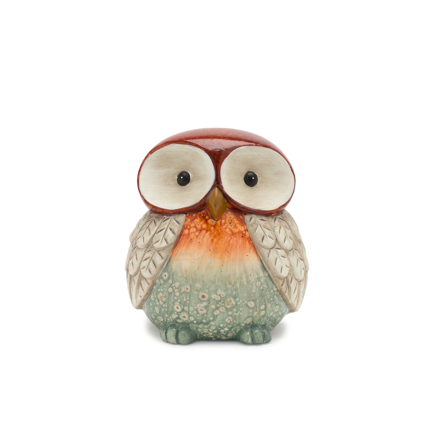 Owl (Set Of 2) 6"H, 16"H Terra Cotta