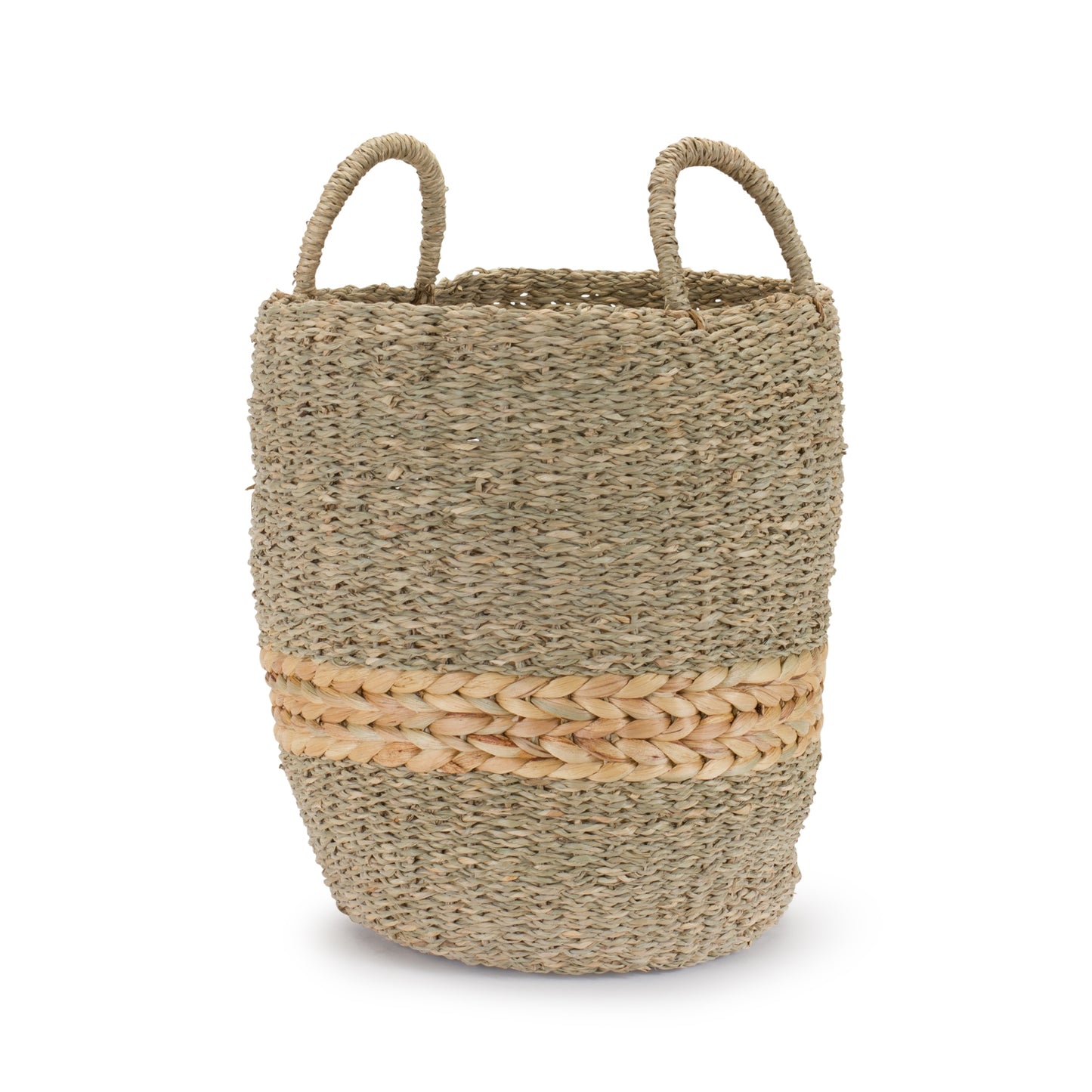 Basket (Set Of 2) 12"D x 13"H, 14.5"D x 14.75"H Seagrass