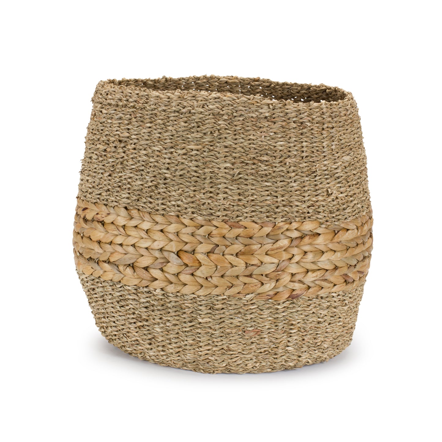 Basket (Set Of 2) 16.25"D x 14.5"H, 18"D x 17"H Seagrass