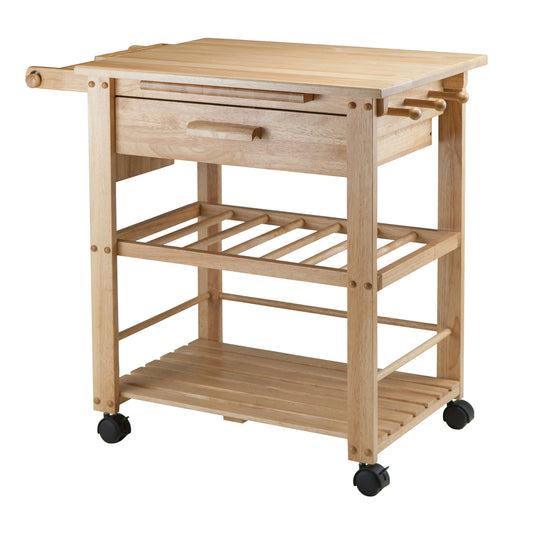 Finland Utility Kitchen Cart, Natural