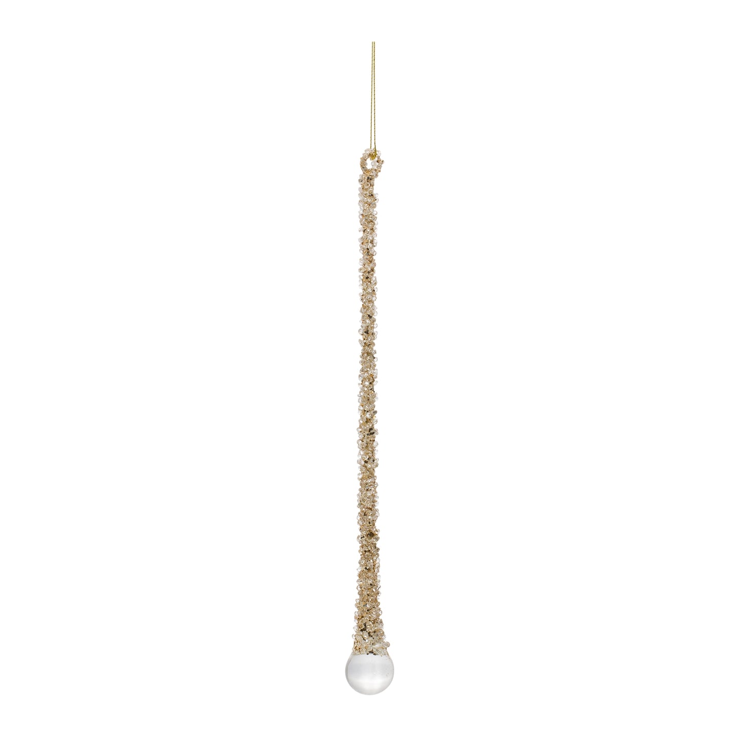Icicle Drop (Set Of 6) 10.25"H, 12"H, 14"H Glass