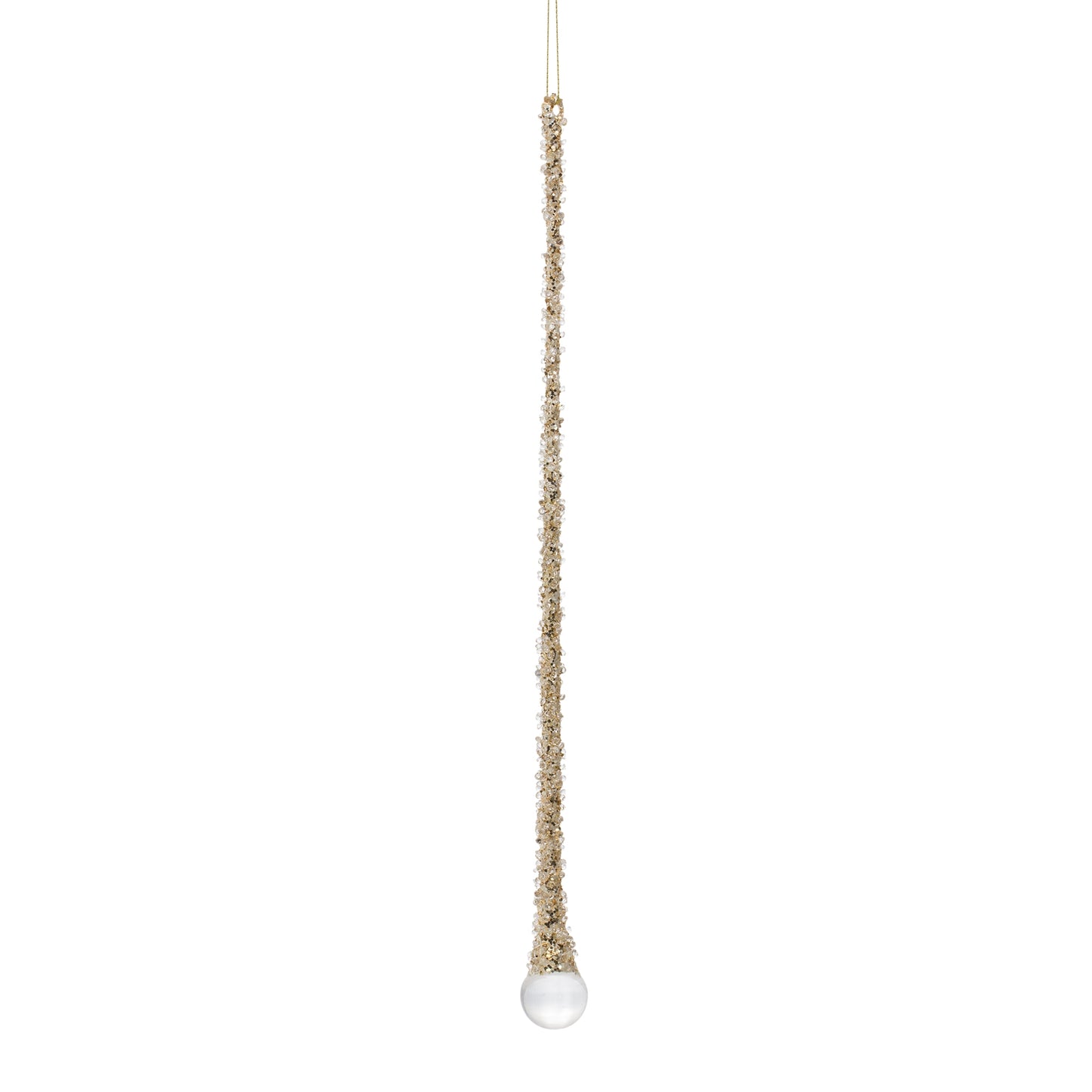 Icicle Drop (Set Of 6) 10.25"H, 12"H, 14"H Glass