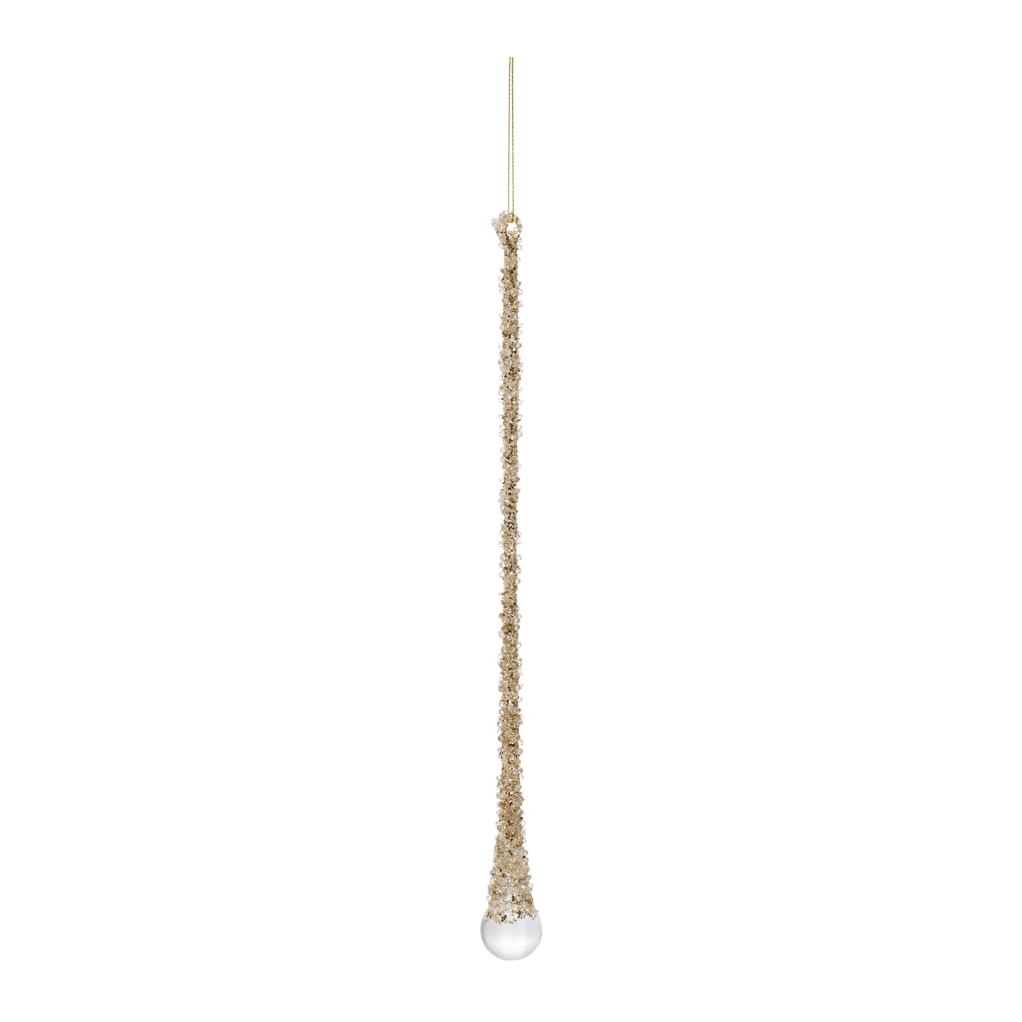 Icicle Drop (Set Of 6) 10.25"H, 12"H, 14"H Glass