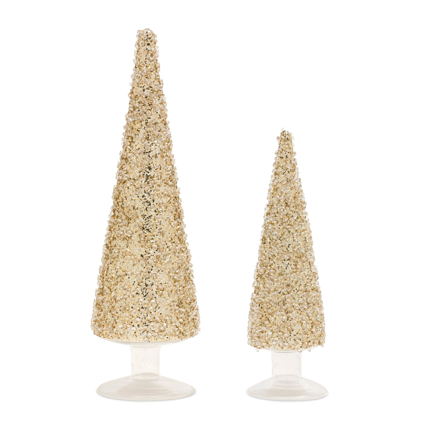 Tree (Set Of 2) 8.25"H, 11.5"H Glass