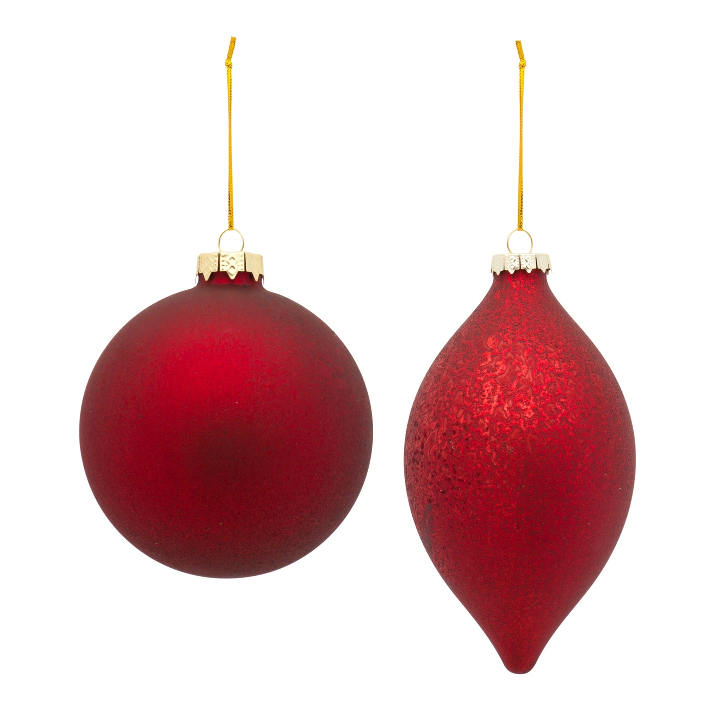 Ornament (Set Of 6) 4.75"H, 6.25"H Glass