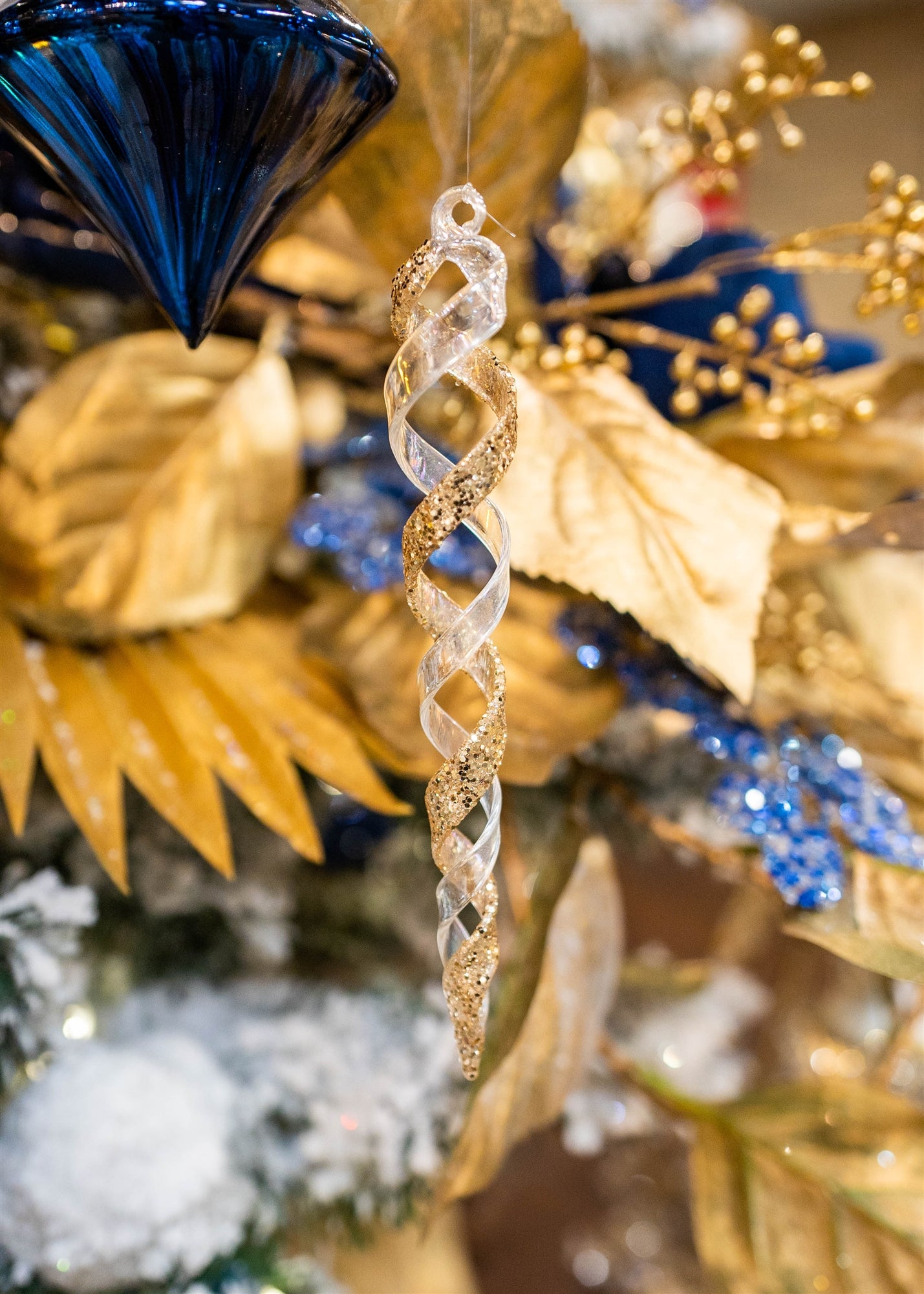 Icicle Ornament (Set Of 12) 7.5"H, 9.5"H Glass