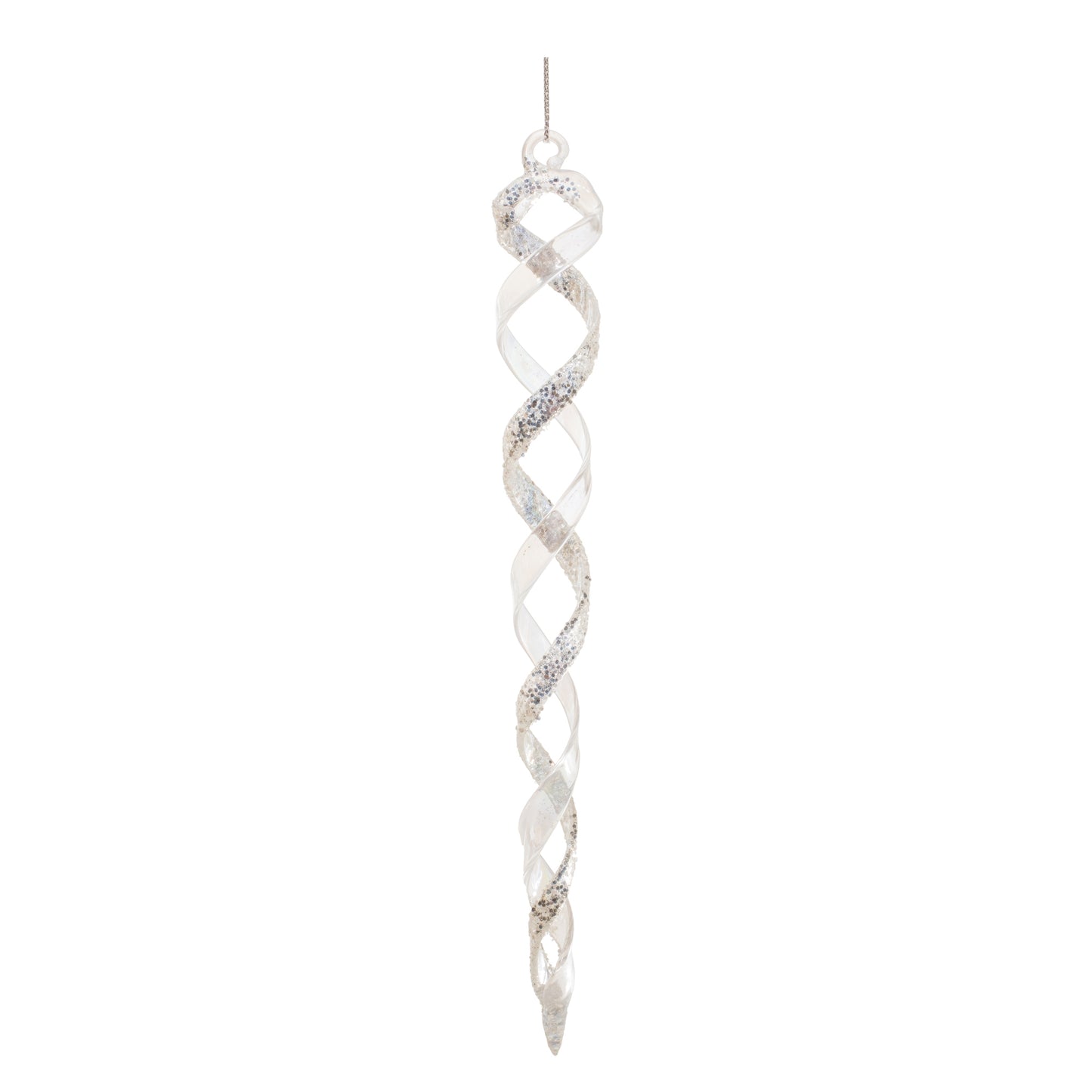 Icicle Ornament (Set Of 12) 7.5"H, 9.75"H Glass