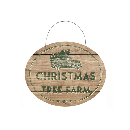 Christmas Tree Farm Sign 10"L x 8"H Mdf