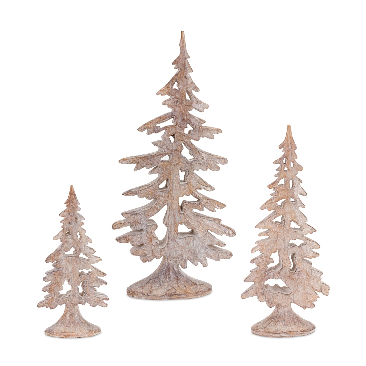 Tree (Set Of 3) 7.5"H, 10.25"H, 13"H Resin