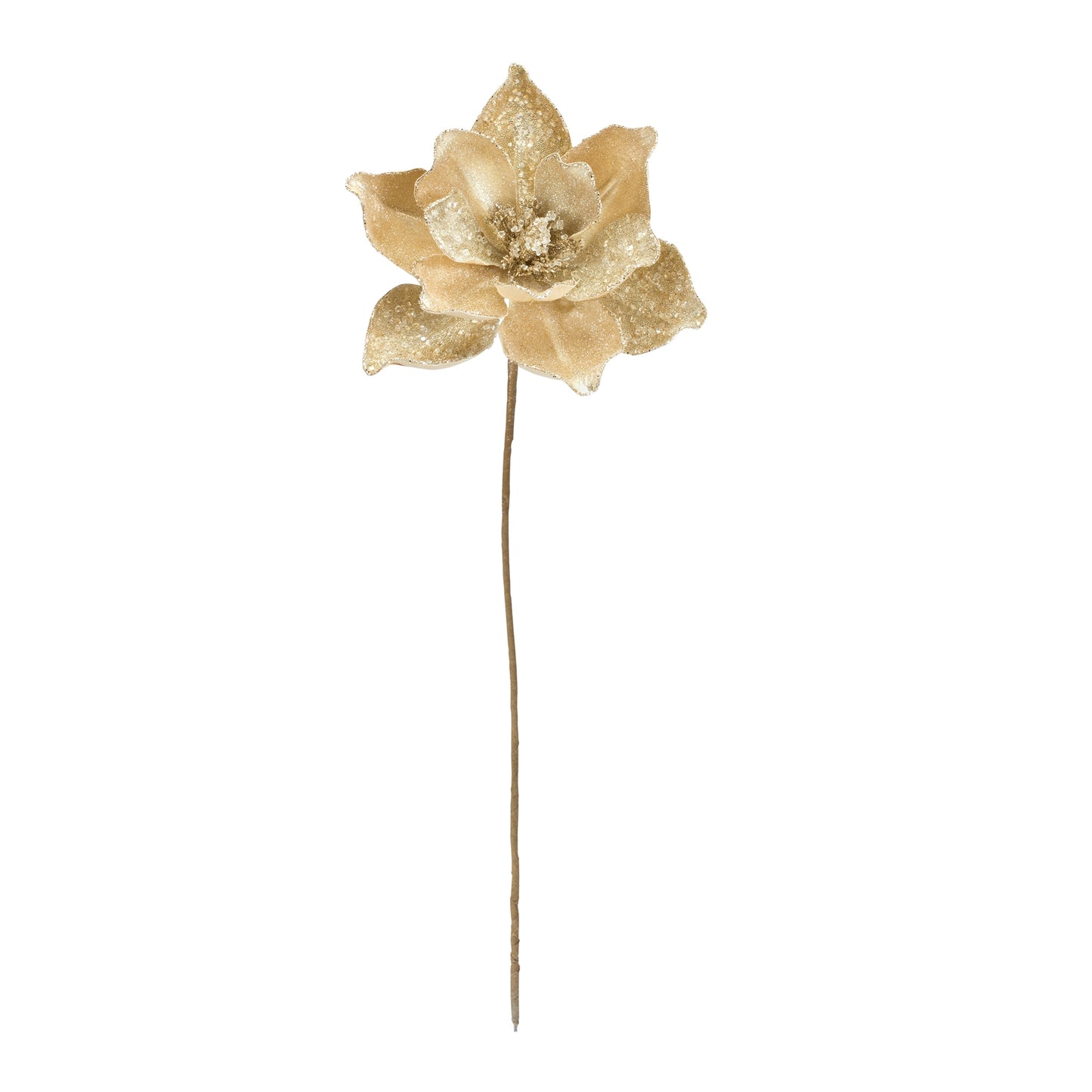 Magnolia Stem (Set Of 6) 22.5"H Polyester, Beige, Silver