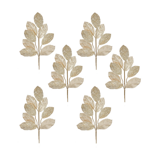 Magnolia Leaf Spray (Set Of 6