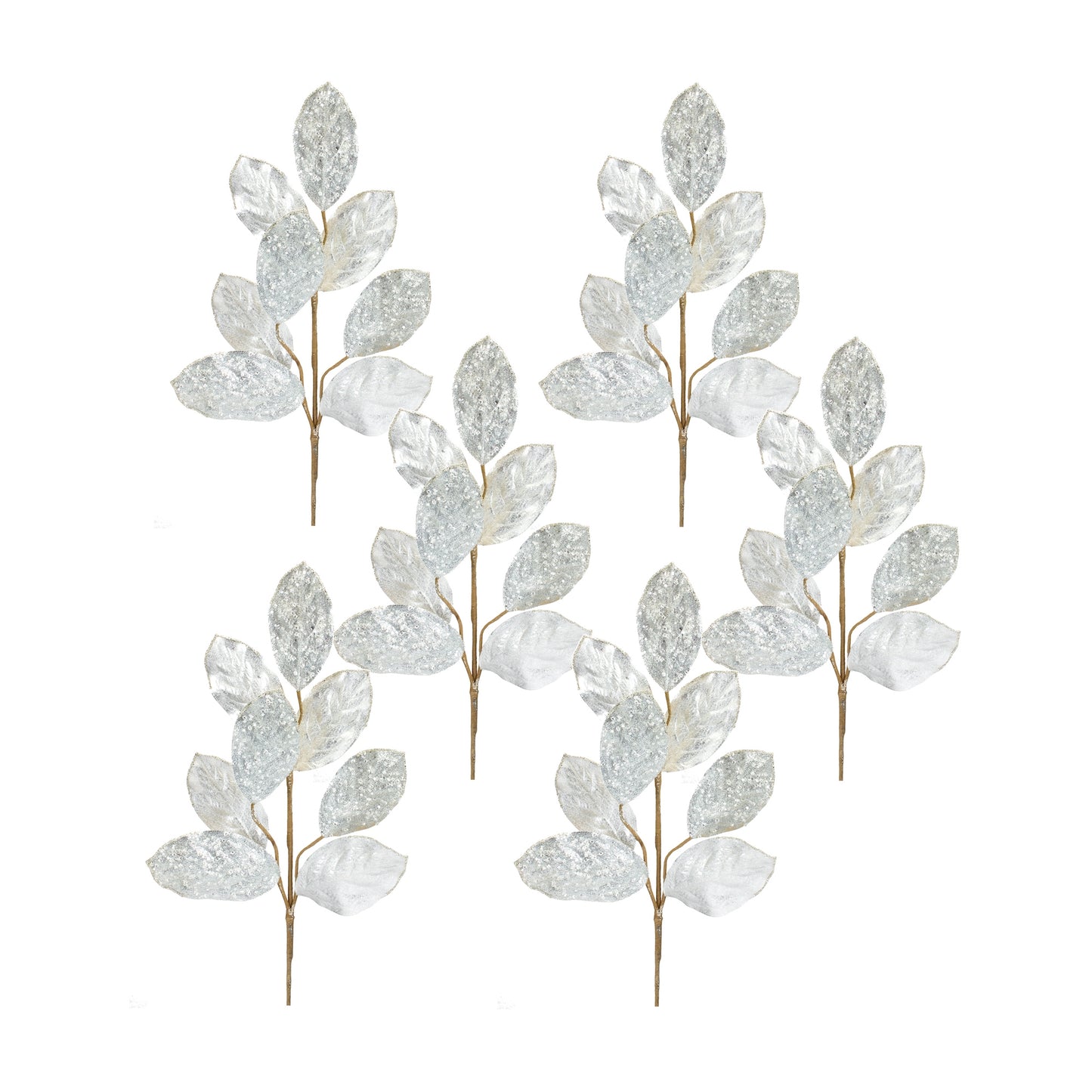 Magnolia Leaf Spray (Set Of 6) 28"H Polyester