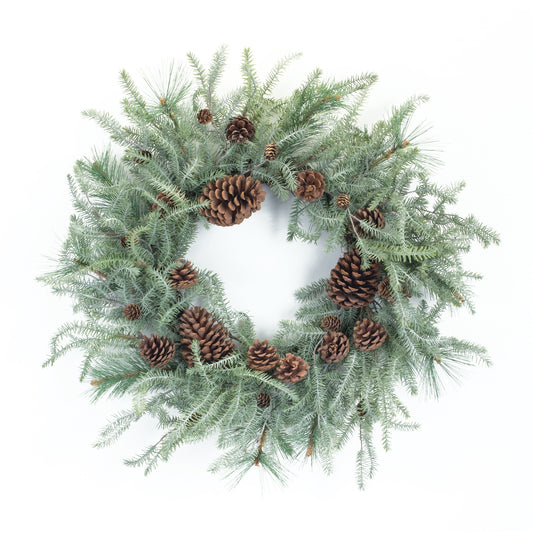 Pine Wreath 29.5"D Plastic