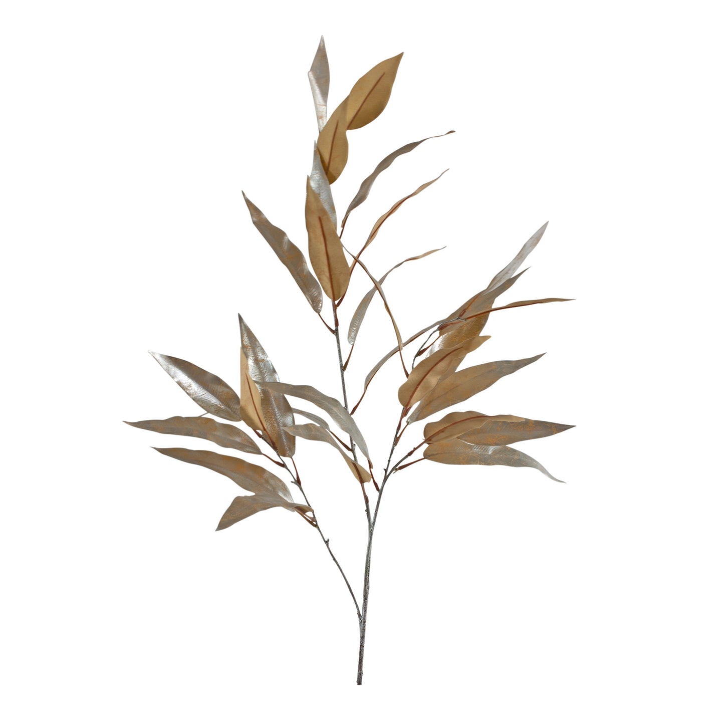 Leaf Spray (Set Of 6) 27"H Polyester, Gold