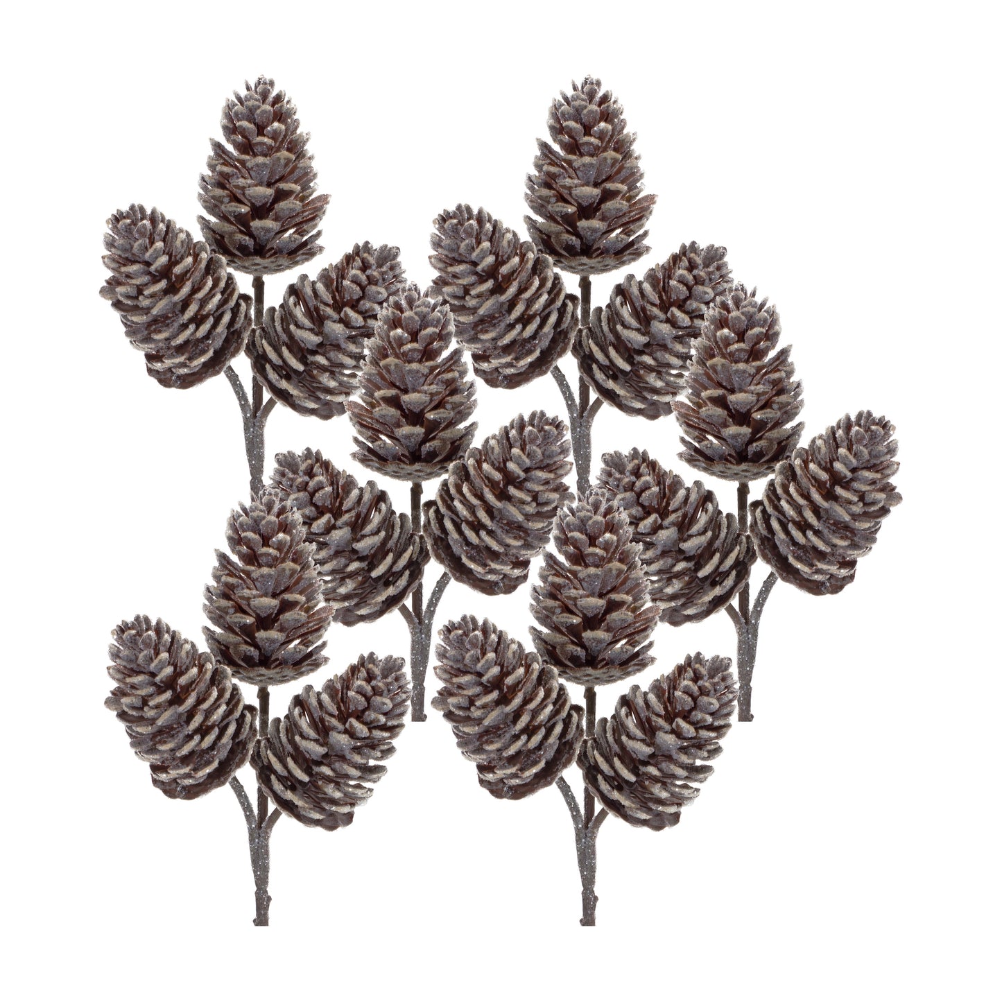 Frosted Cone Pick (Set Of 6) 12.5"H Plastic