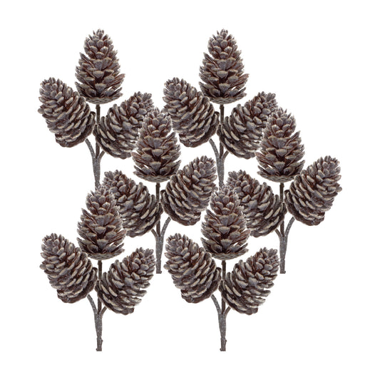 Frosted Cone Pick (Set Of 6) 12.5"H Plastic