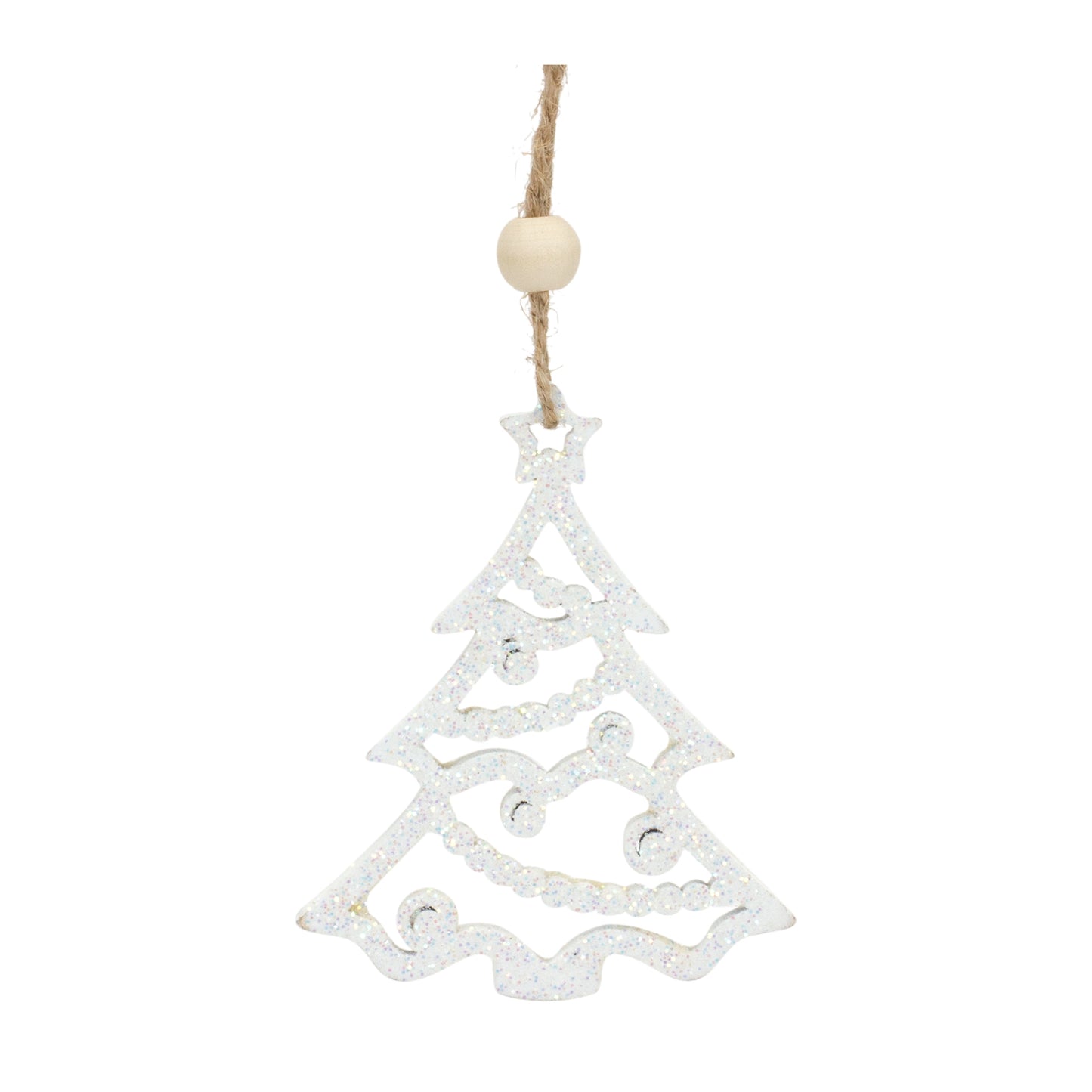 Tree Ornament (Set Of 9) 3"H Wood
