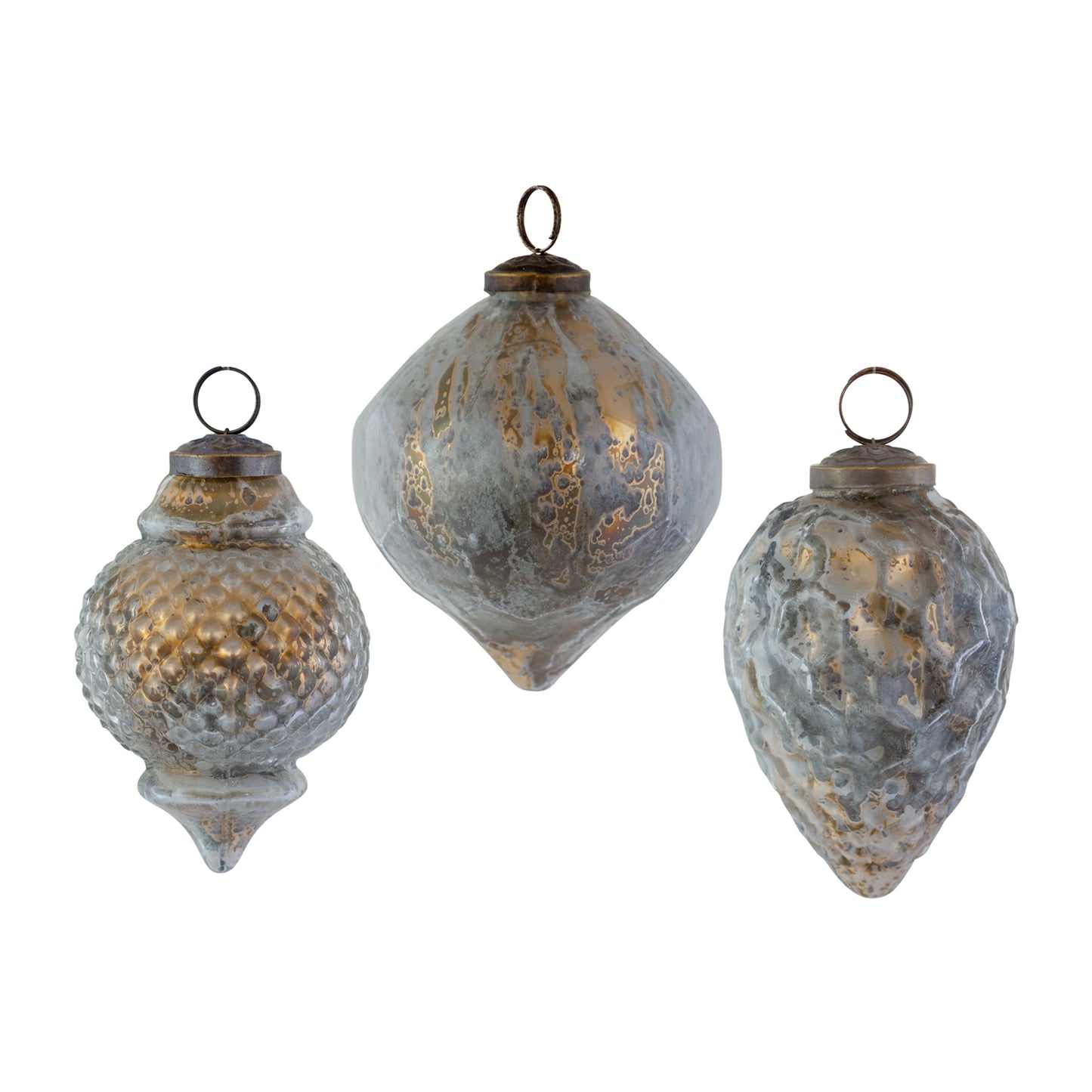 Ornament (Set Of 12) 4.5"H, 4.75"H, 4.75"H Glass