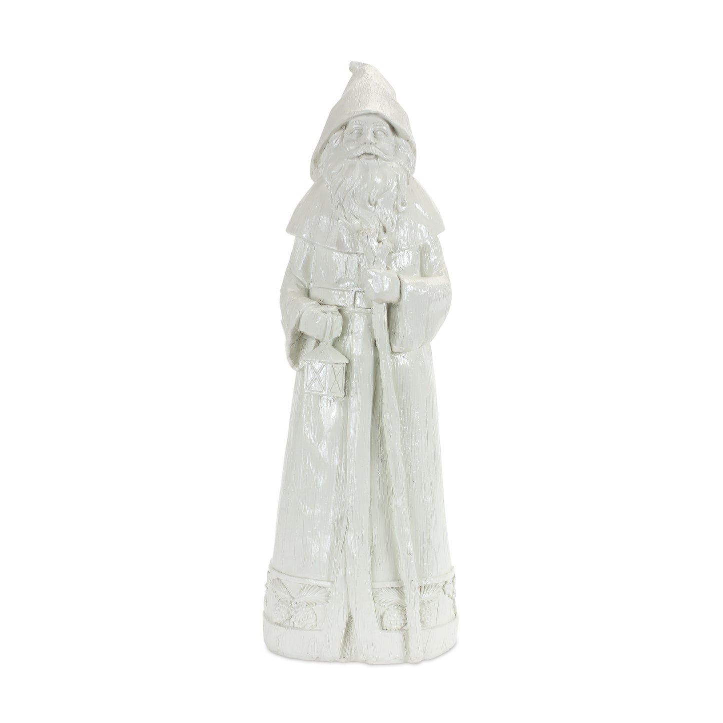 Santa (Set Of 2) 13"H Resin, White