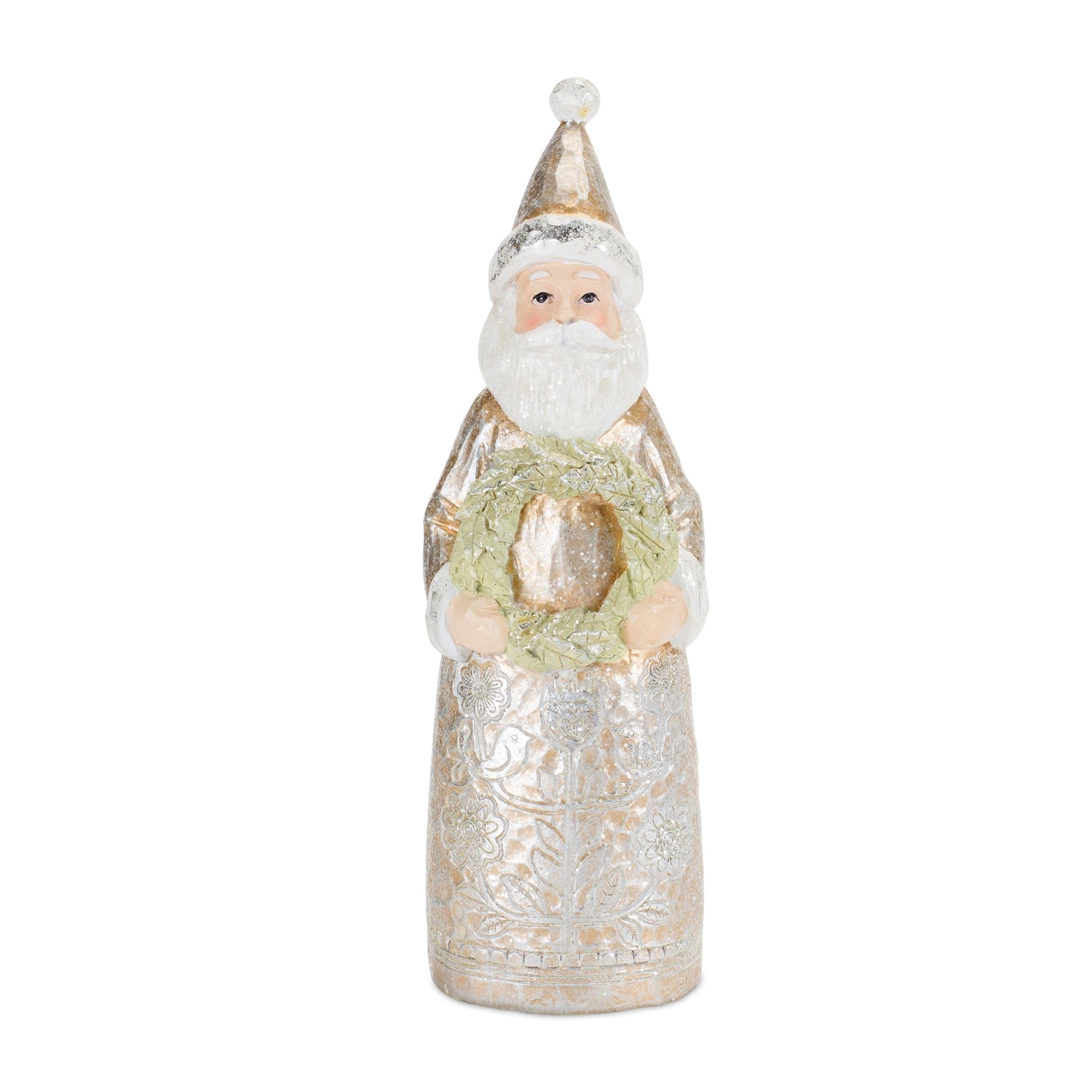 Santa (Set Of 2) 9"H, 11"H Resin