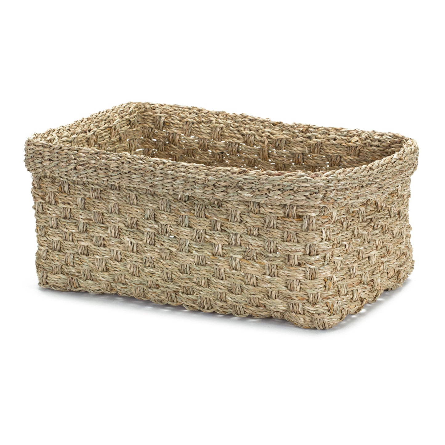 Basket (Set Of 3) 14.25"L x 8"H, 16.5"L x 8"H, 17.75"L x 8"H Seagrass