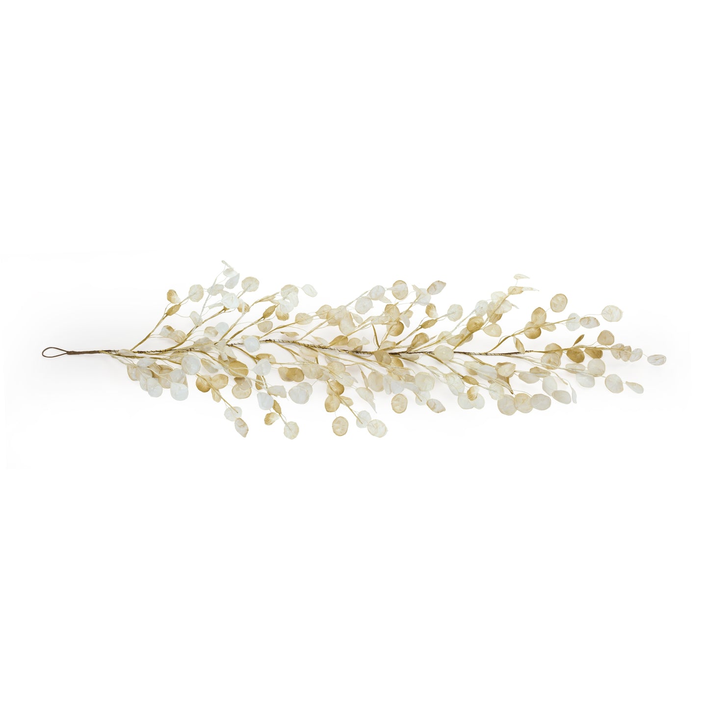 Silver Dollar Garland (Set Of 2) 5.5'L Fabric