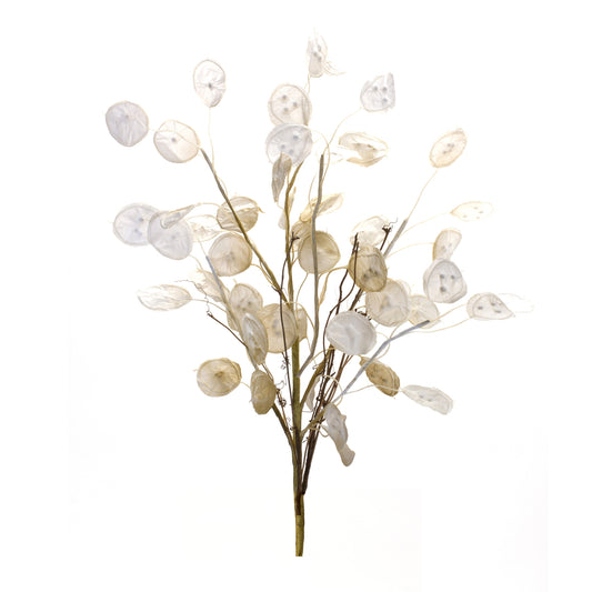Silver Dollar Spray (Set Of 6) 31.5"H Fabric