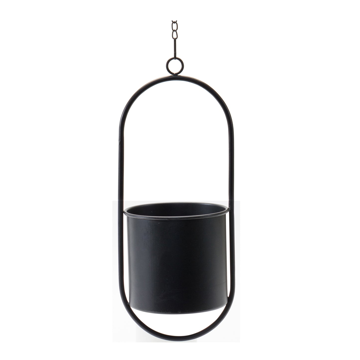 Hanging Pot (Set Of 2) 17"H Metal