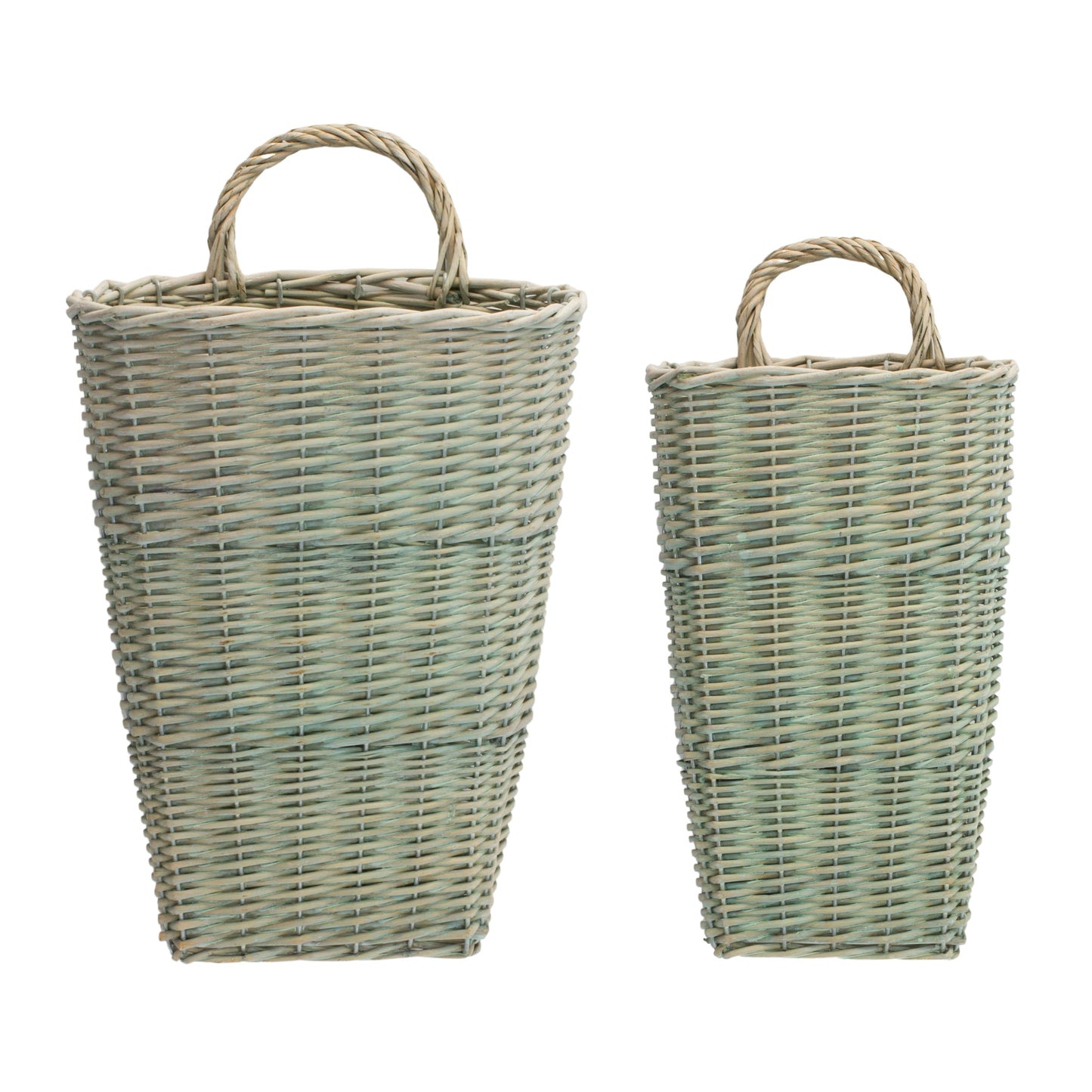 Basket (Set Of 2) 11.75"H, 13"H Wicker