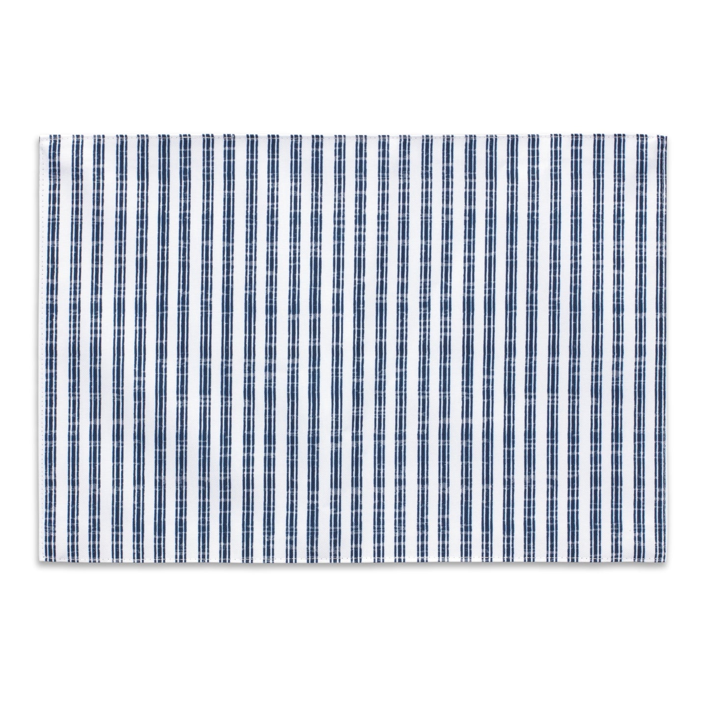 Placemat (Set Of 4) 16"L x 13"W Polyester, Blue, White