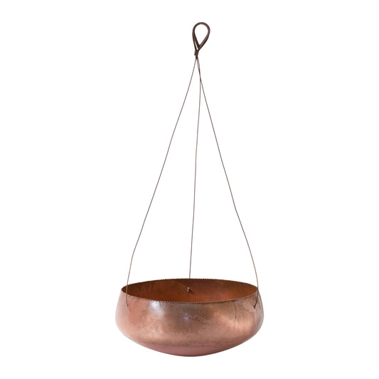 Hanging Planter 12.25"D x 5.5"H Metal (22" Hanger)