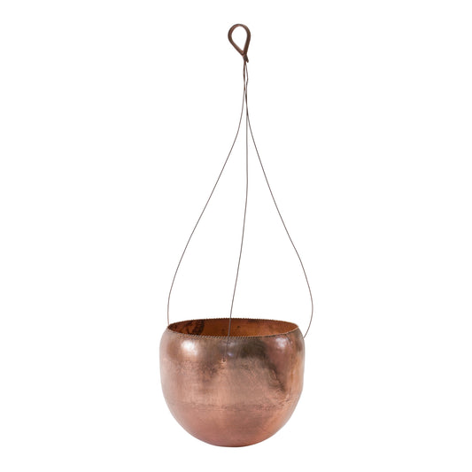 Hanging Planter 10"D x 8.5"H Metal (21" Hanger)