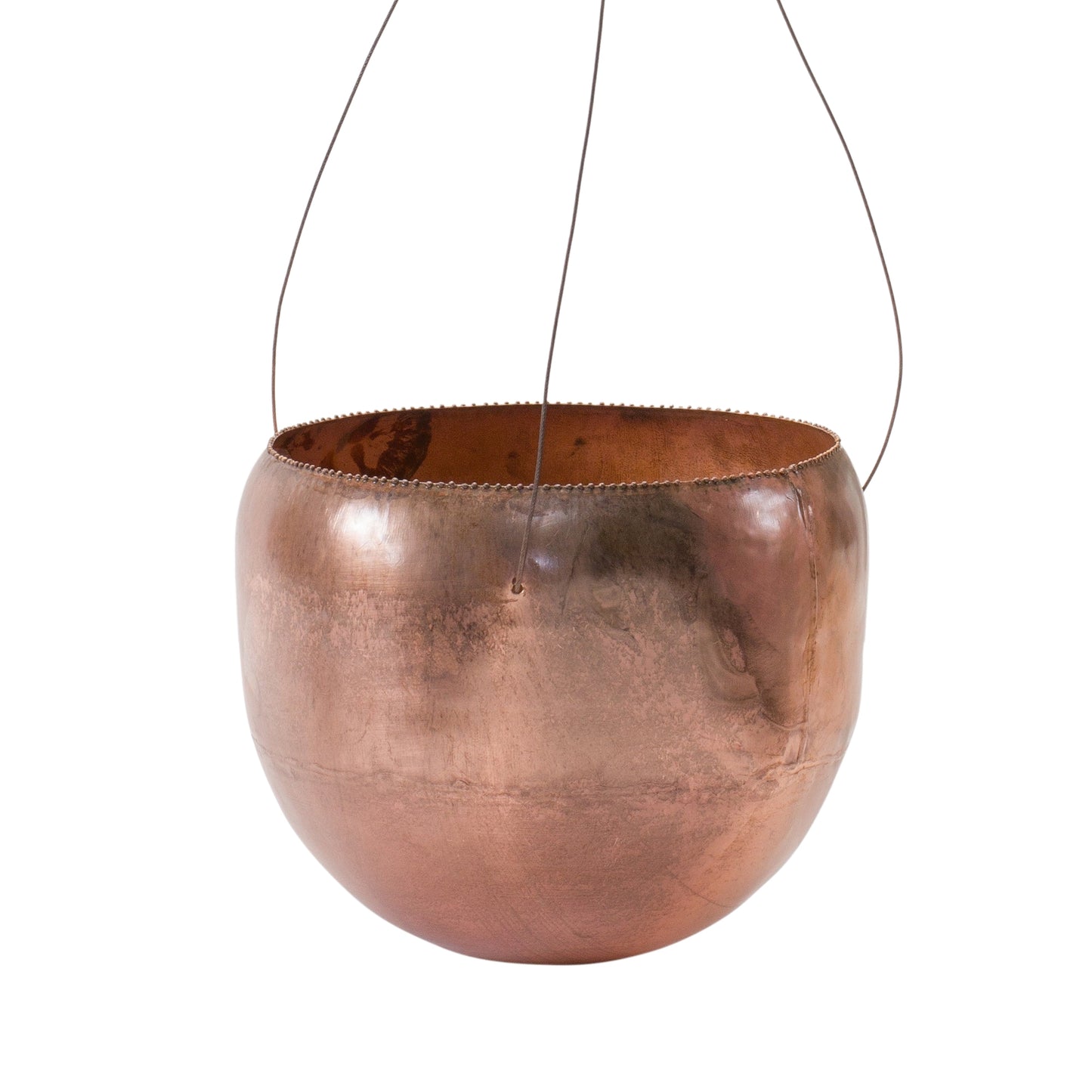 Hanging Planter 10"D x 8.5"H Metal (21" Hanger)