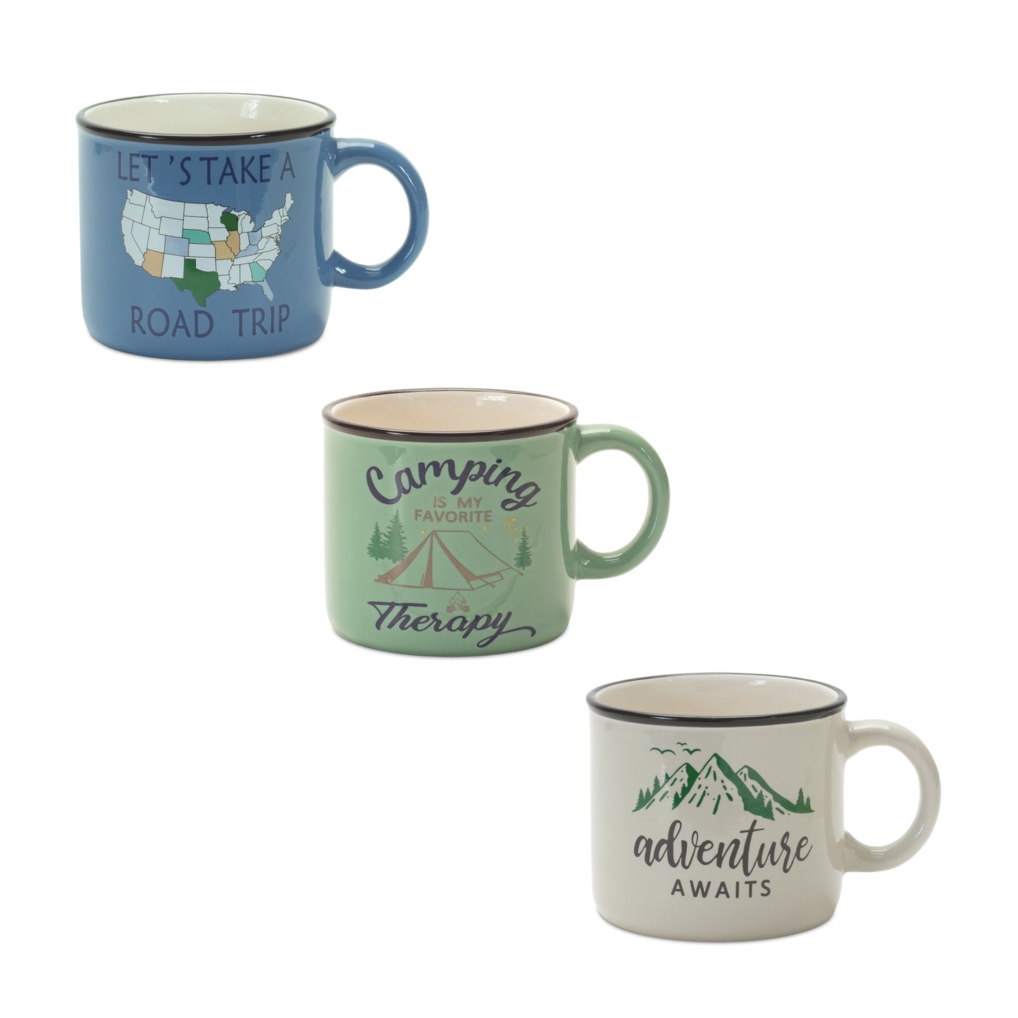 Mug (Set Of 6) 6"L x 4"H Ceramic