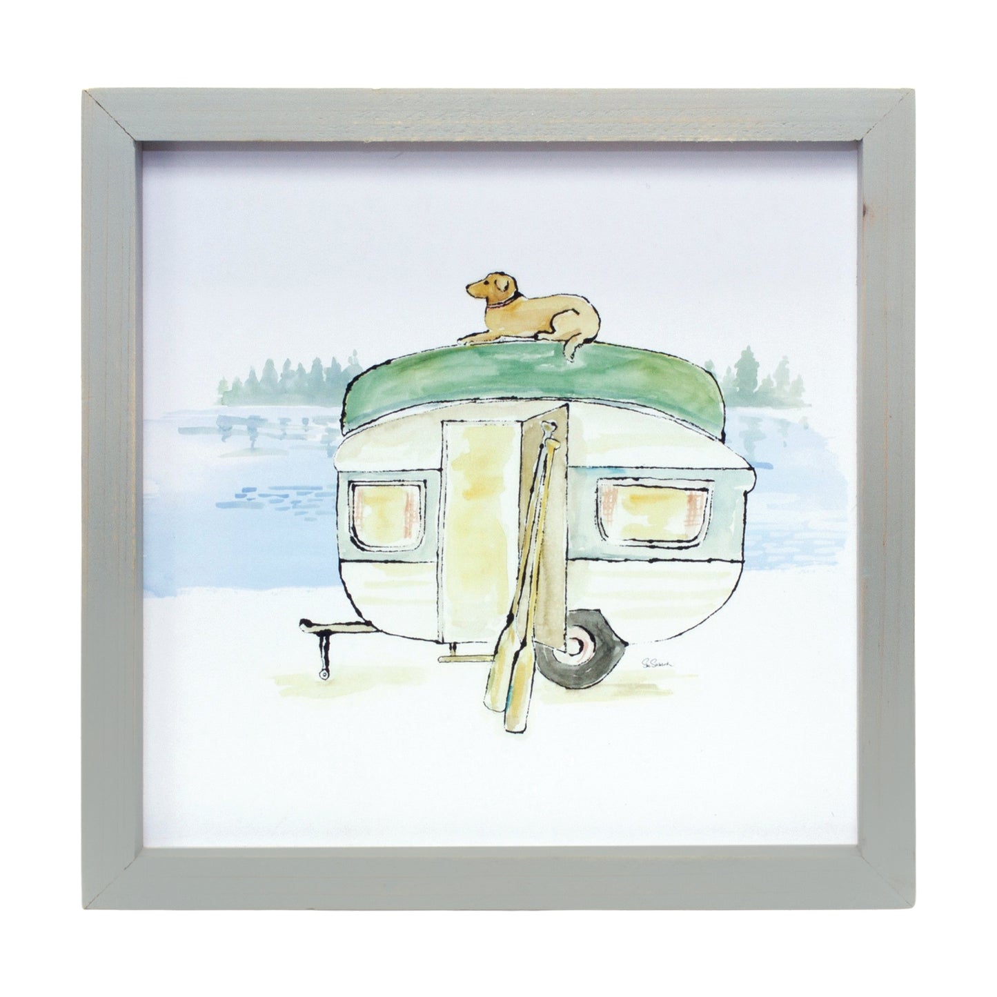 Beach Sign (Set Of 3) 10"Sq Mdf/Wood