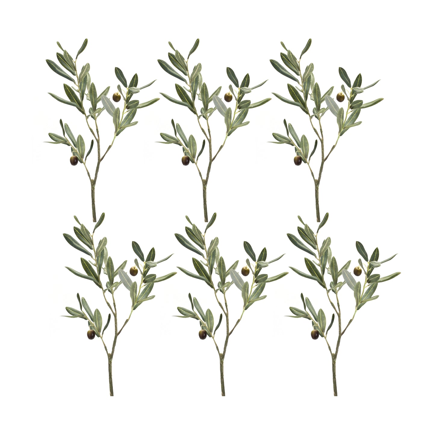Olive Spray (Set Of 6) 21"H Polyester